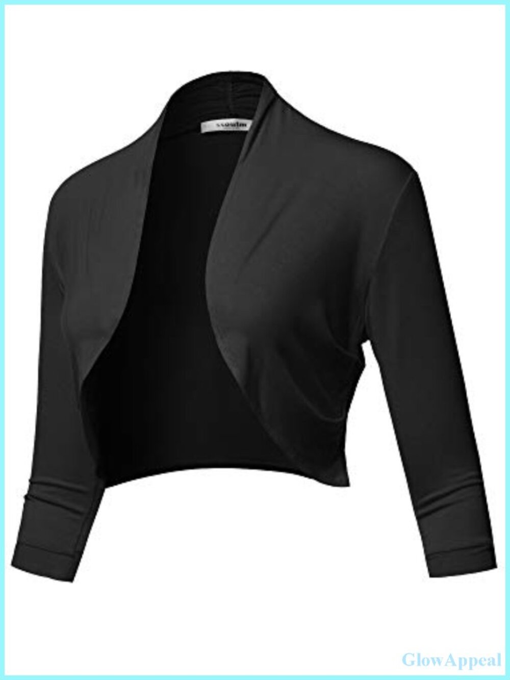 Open Front Knit Blazer Stretchy Lightweight Slim Fit Business Casual Jacket